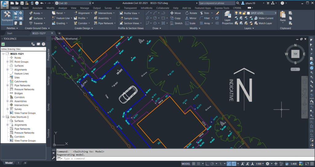 Topographical survey by Borna Surveys ltd