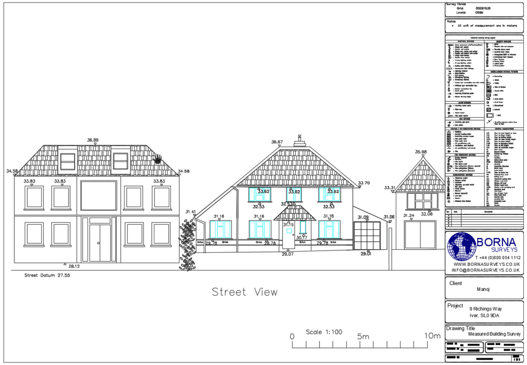 Street Elevation By Borna Surveys